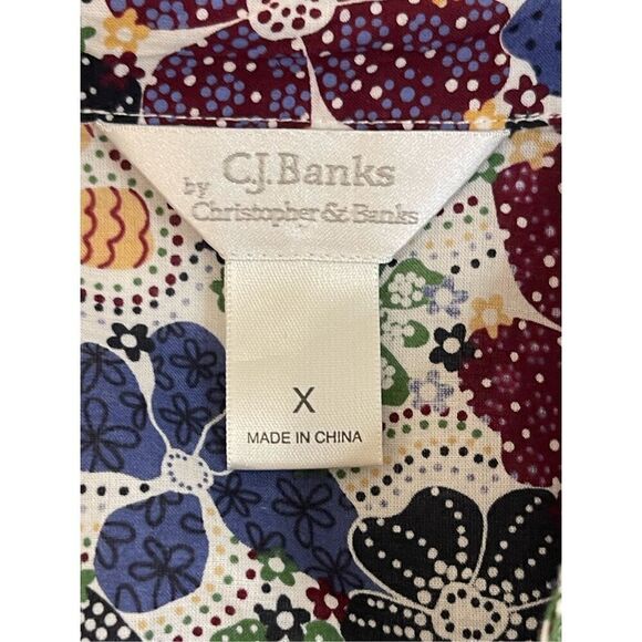 CJ Banks women’s blouse size X 14W button up - Picture 6 of 6